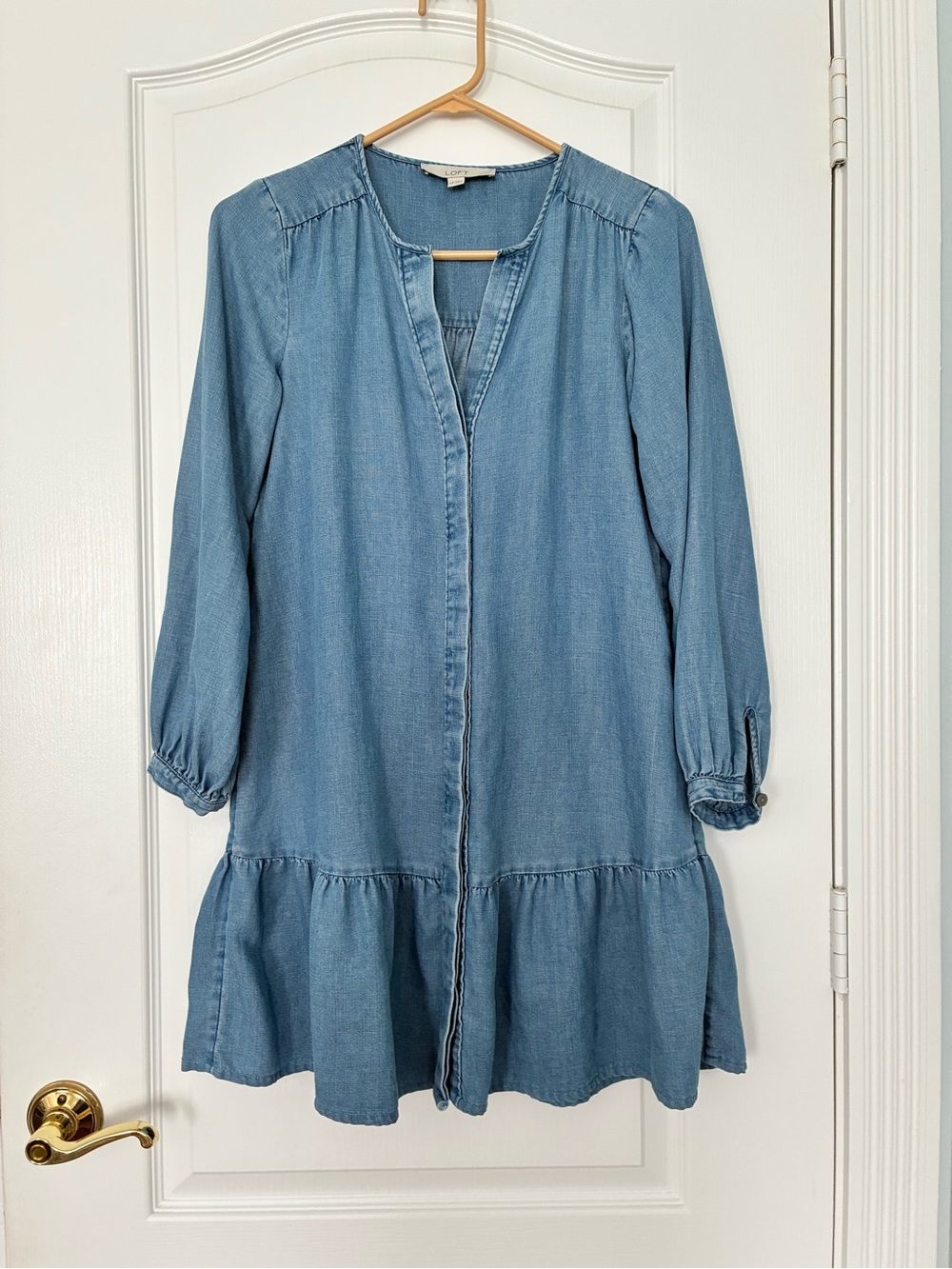 Loft chambray dress XSP